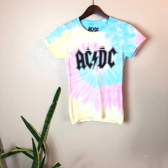 Tops | Acdc Tie Dye Shirt | Poshmark